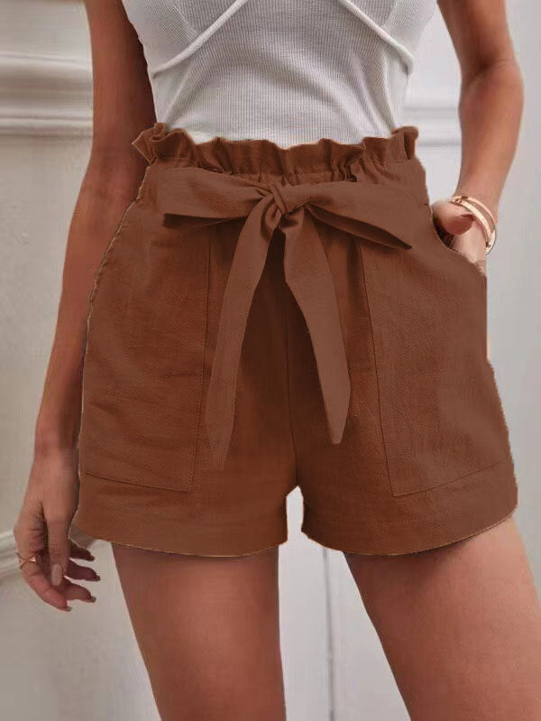 Women's High Waist Wide Leg Shorts