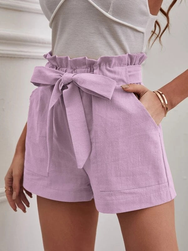 Women's High Waist Wide Leg Shorts