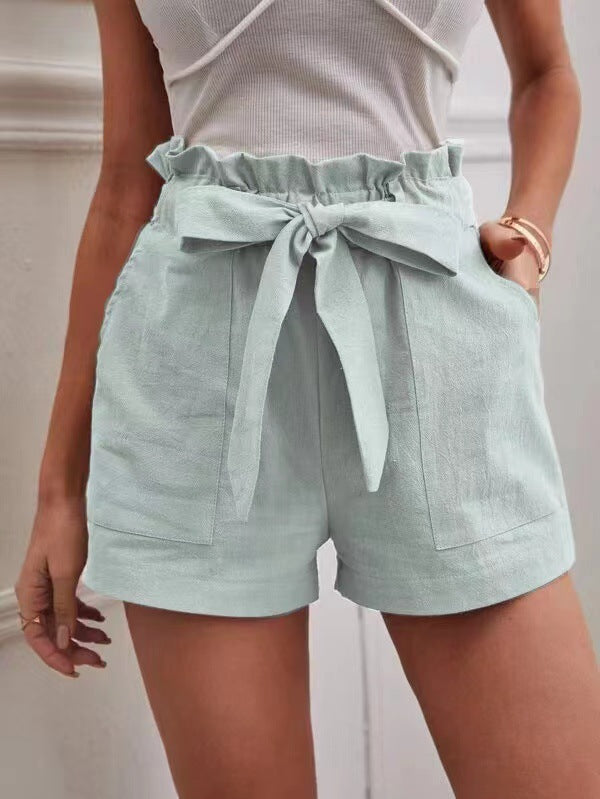 Women's High Waist Wide Leg Shorts