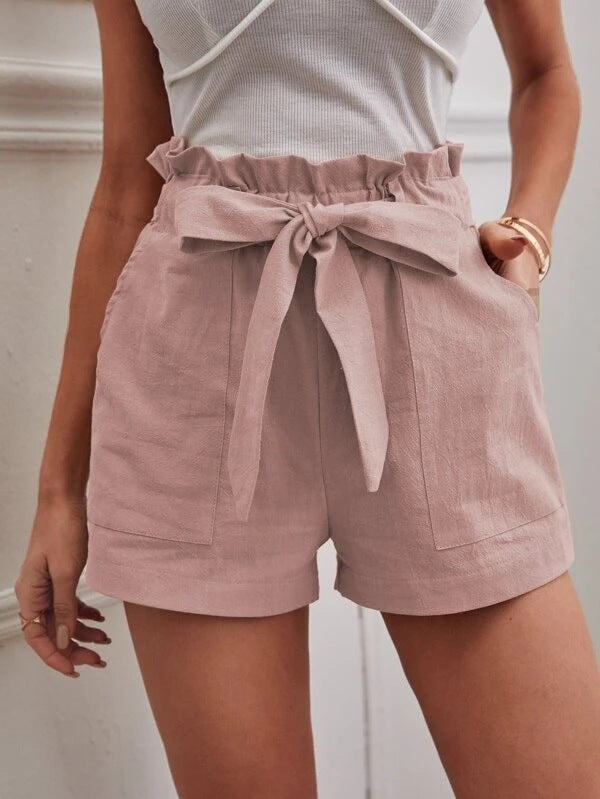 Women's High Waist Wide Leg Shorts