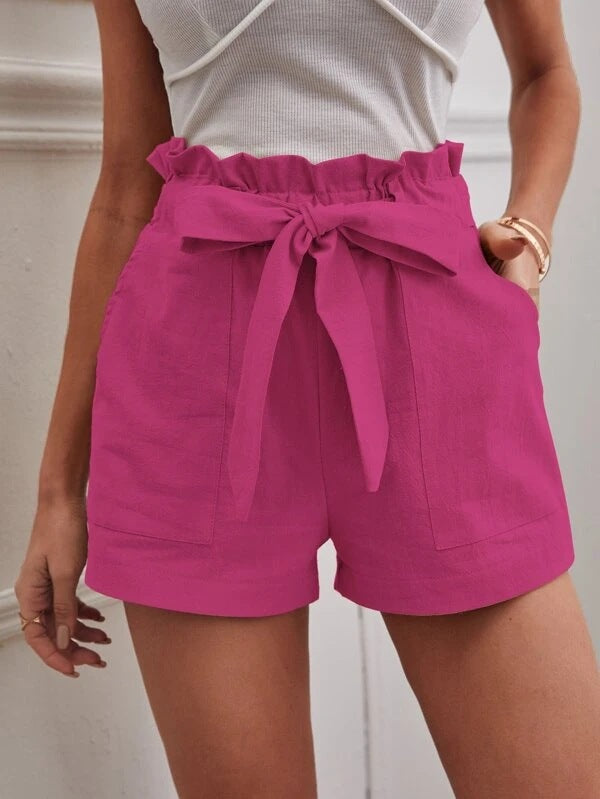 Women's High Waist Wide Leg Shorts
