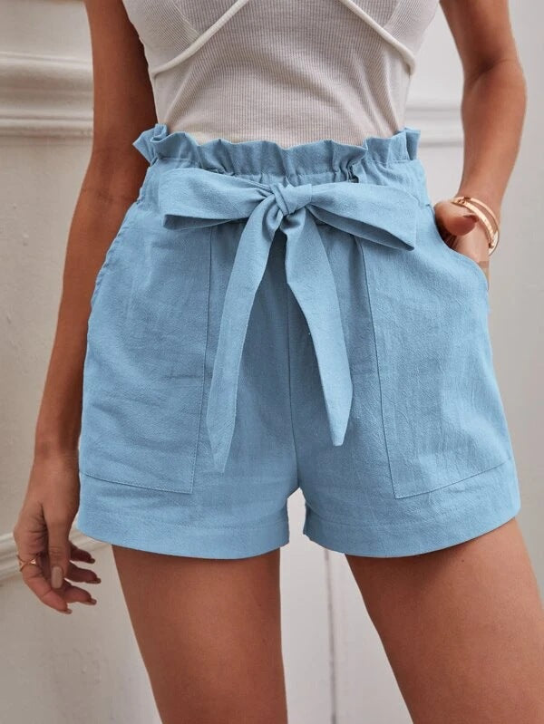 Women's High Waist Wide Leg Shorts