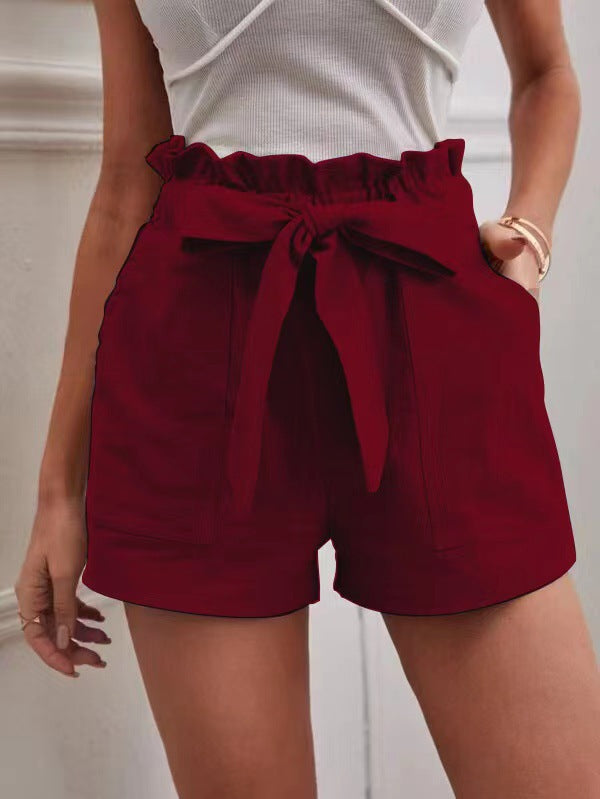 Women's High Waist Wide Leg Shorts