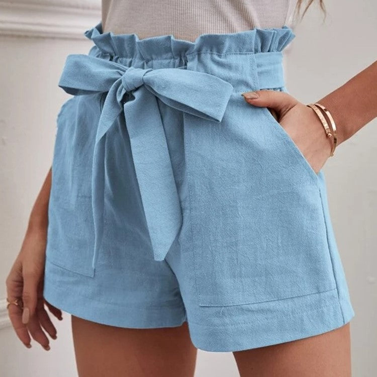 Women's High Waist Wide Leg Shorts