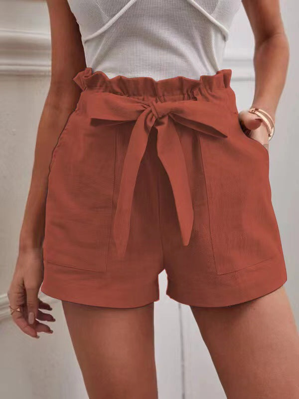 Women's High Waist Wide Leg Shorts