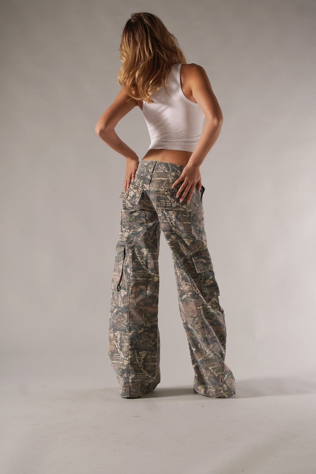 Men's Camo Cargo Pants with Utility Pockets