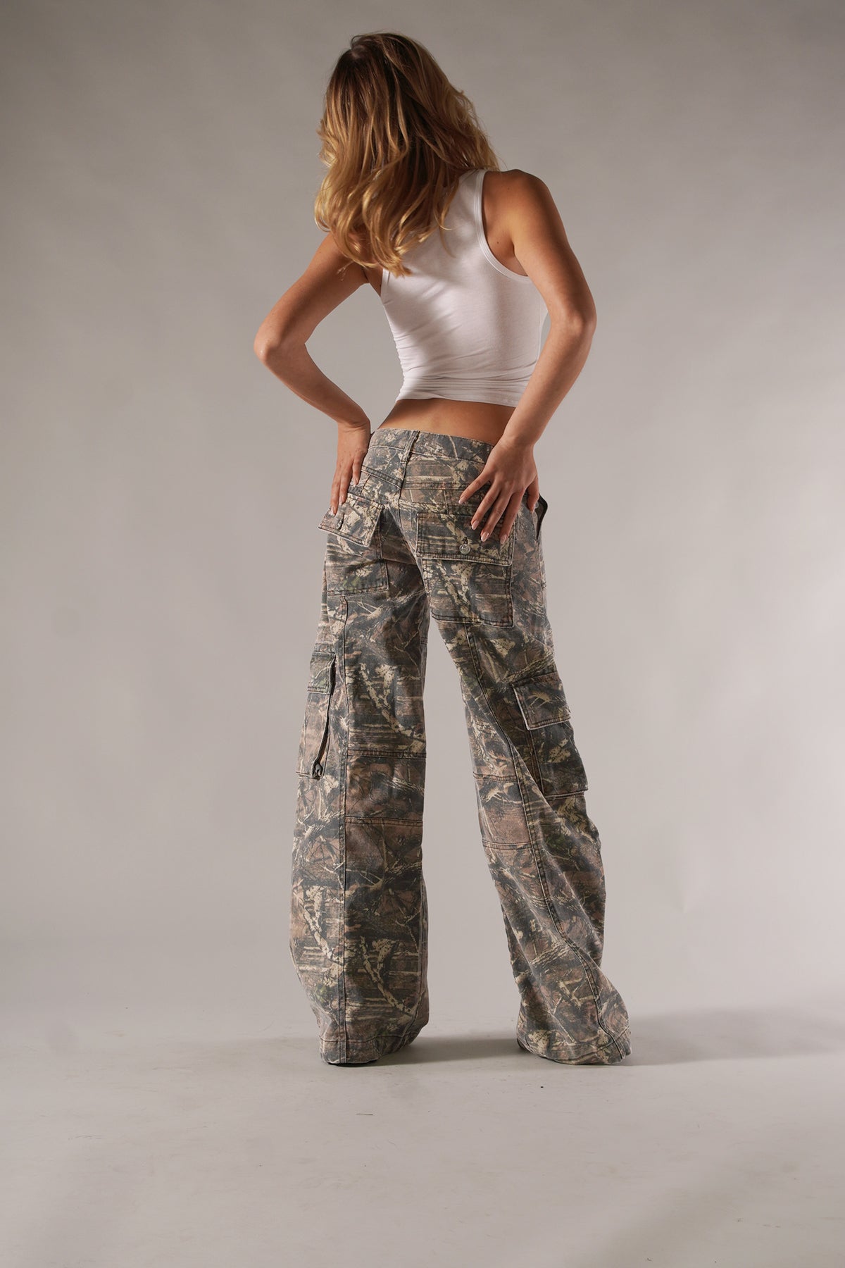Men's Camo Cargo Pants with Utility Pockets