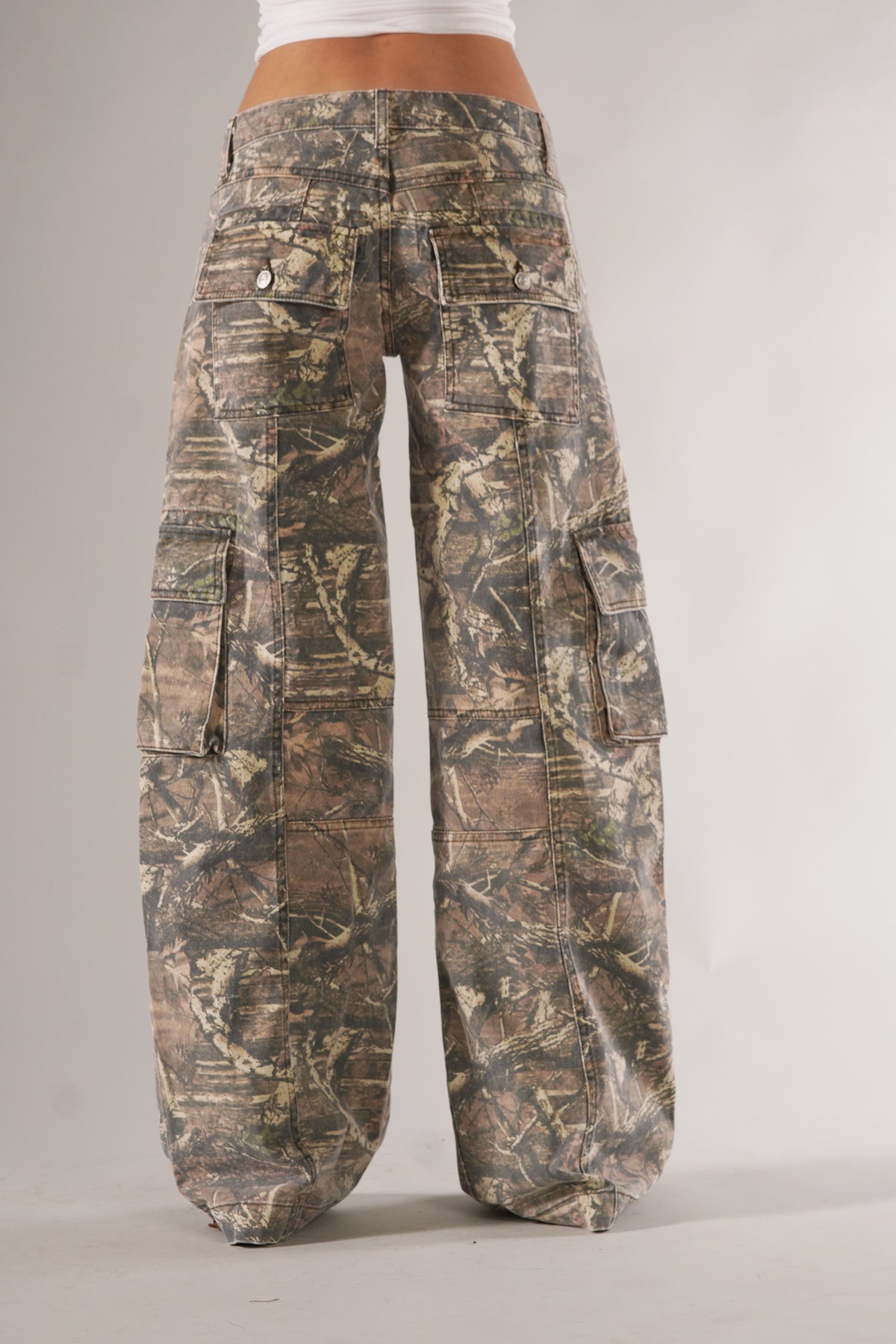 Men's Camo Cargo Pants with Utility Pockets