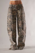 Men's Camo Cargo Pants with Utility Pockets