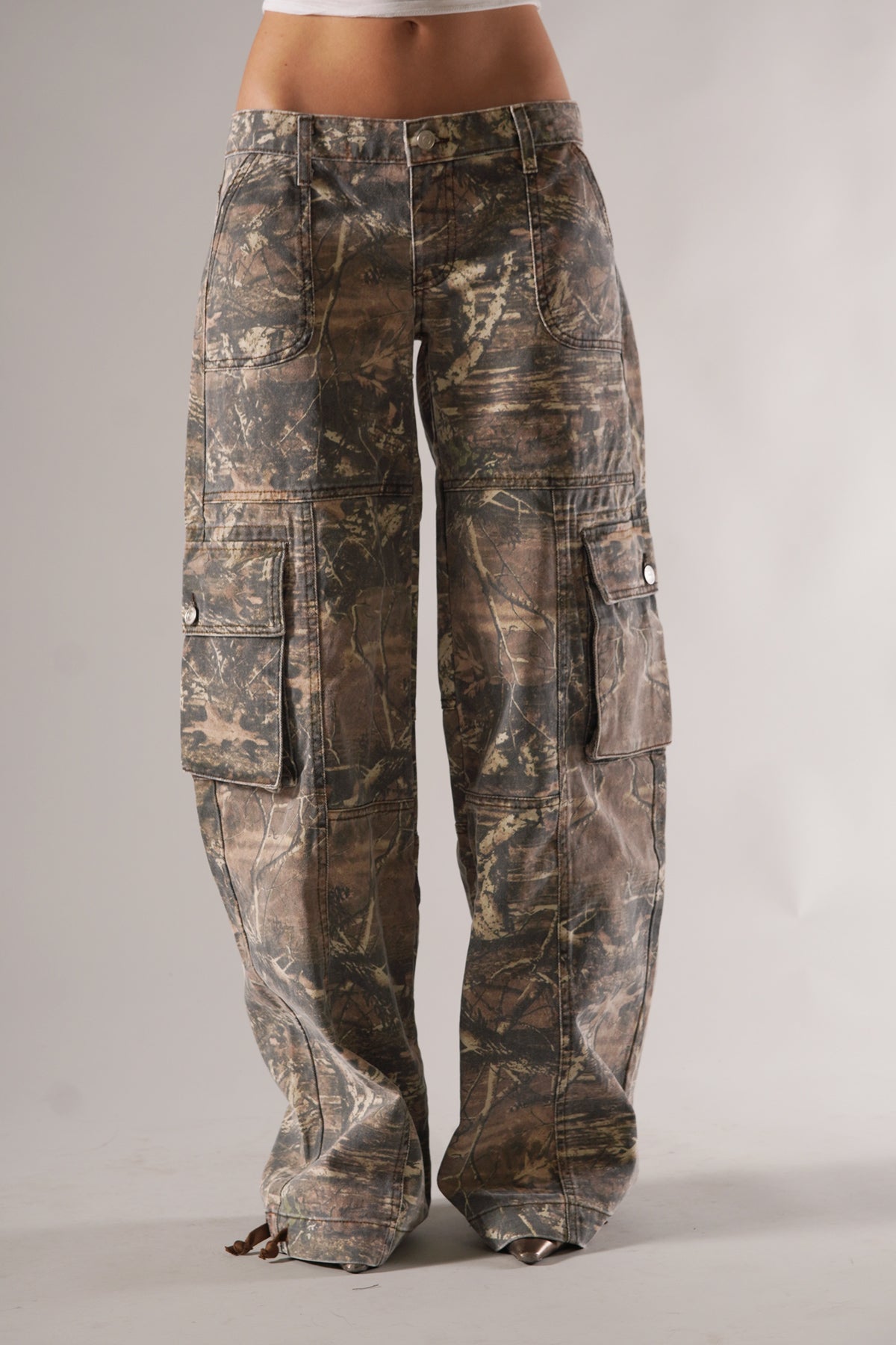 Men's Camo Cargo Pants with Utility Pockets