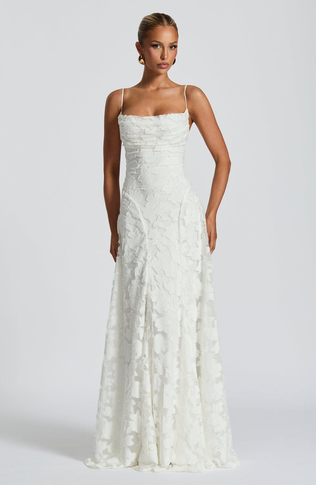 Women's A-Line Maxi Dress with Flowing Panels