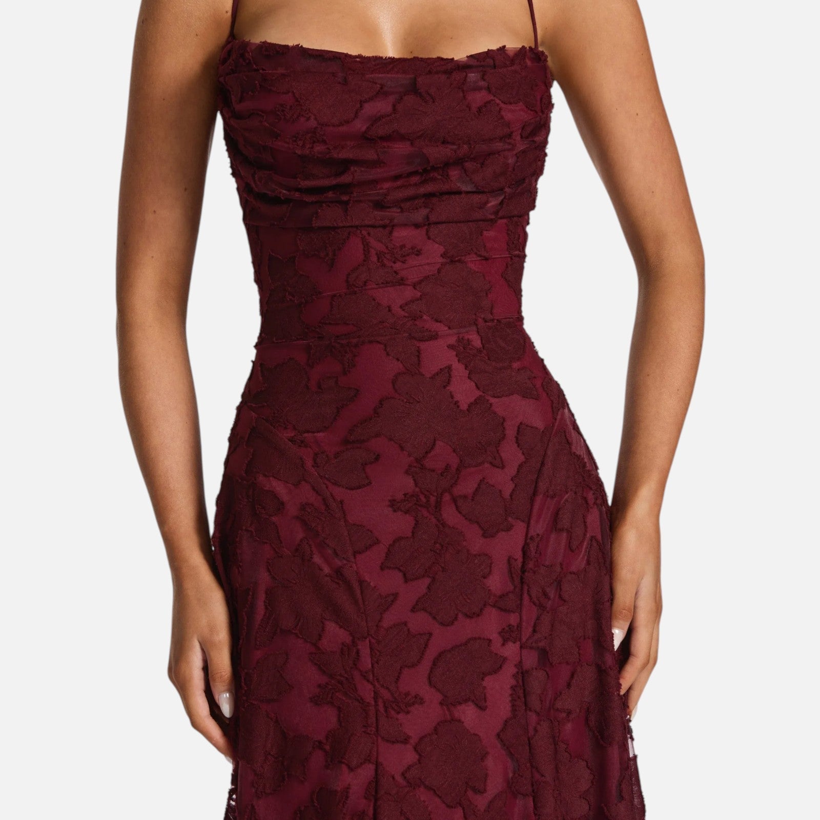 Women's A-Line Maxi Dress with Flowing Panels