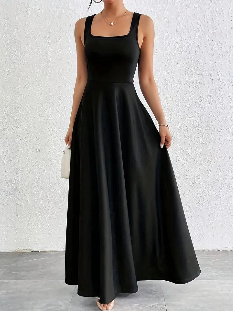 Women's A-Line Midi Evening Dress