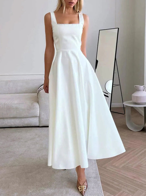 Women's A-Line Midi Evening Dress