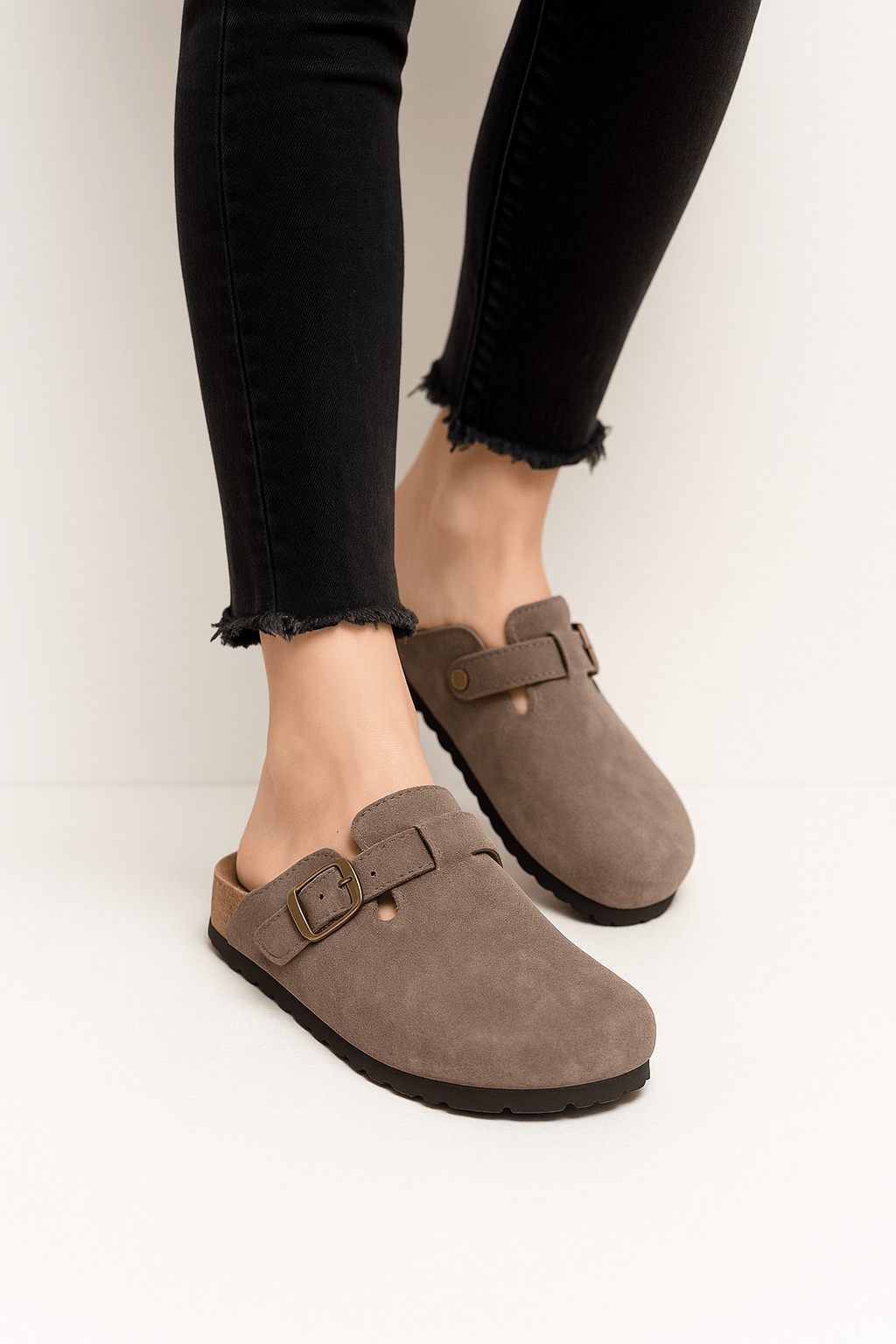 Women's Adjustable Buckle Clogs for Comfort and Style