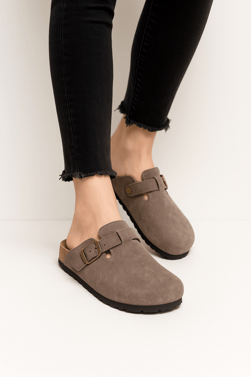 Women's Adjustable Buckle Clogs for Comfort and Style
