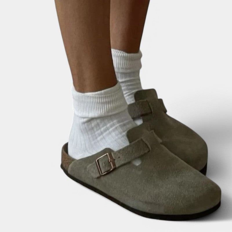 Women's Adjustable Buckle Clogs for Comfort and Style