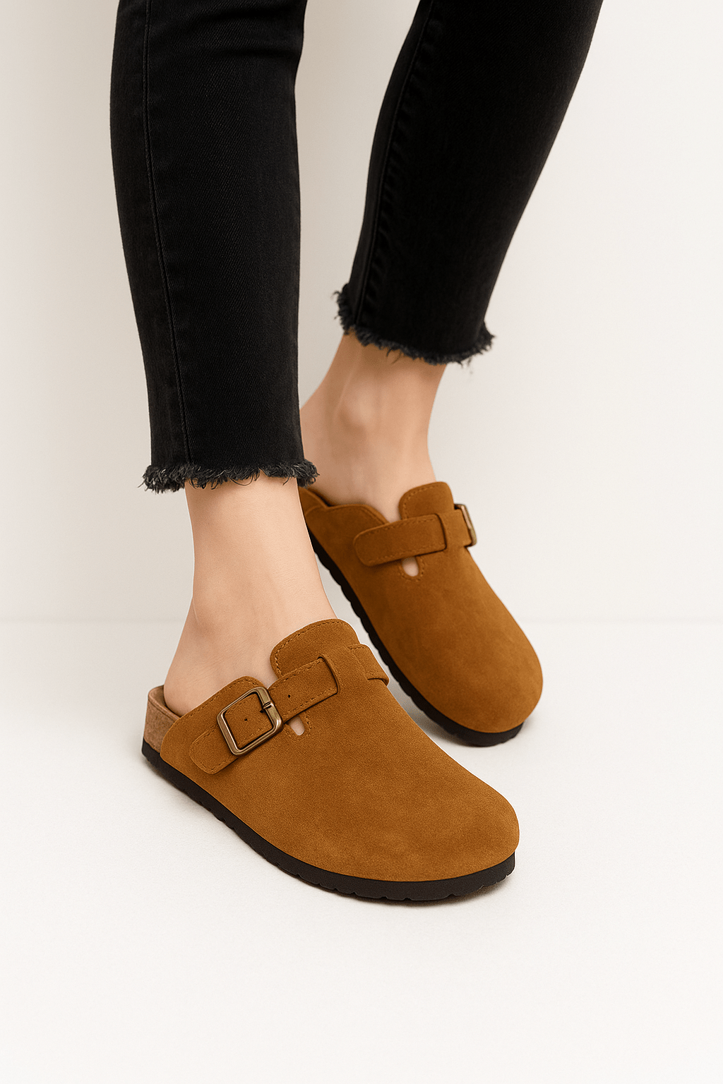 Women's Adjustable Buckle Clogs for Comfort and Style