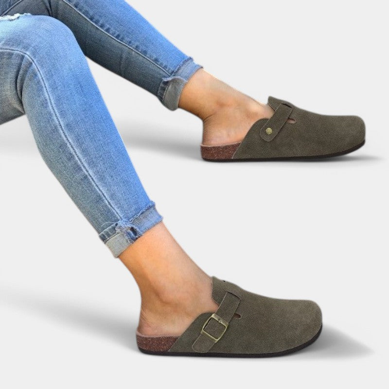 Women's Adjustable Buckle Clogs for Comfort and Style