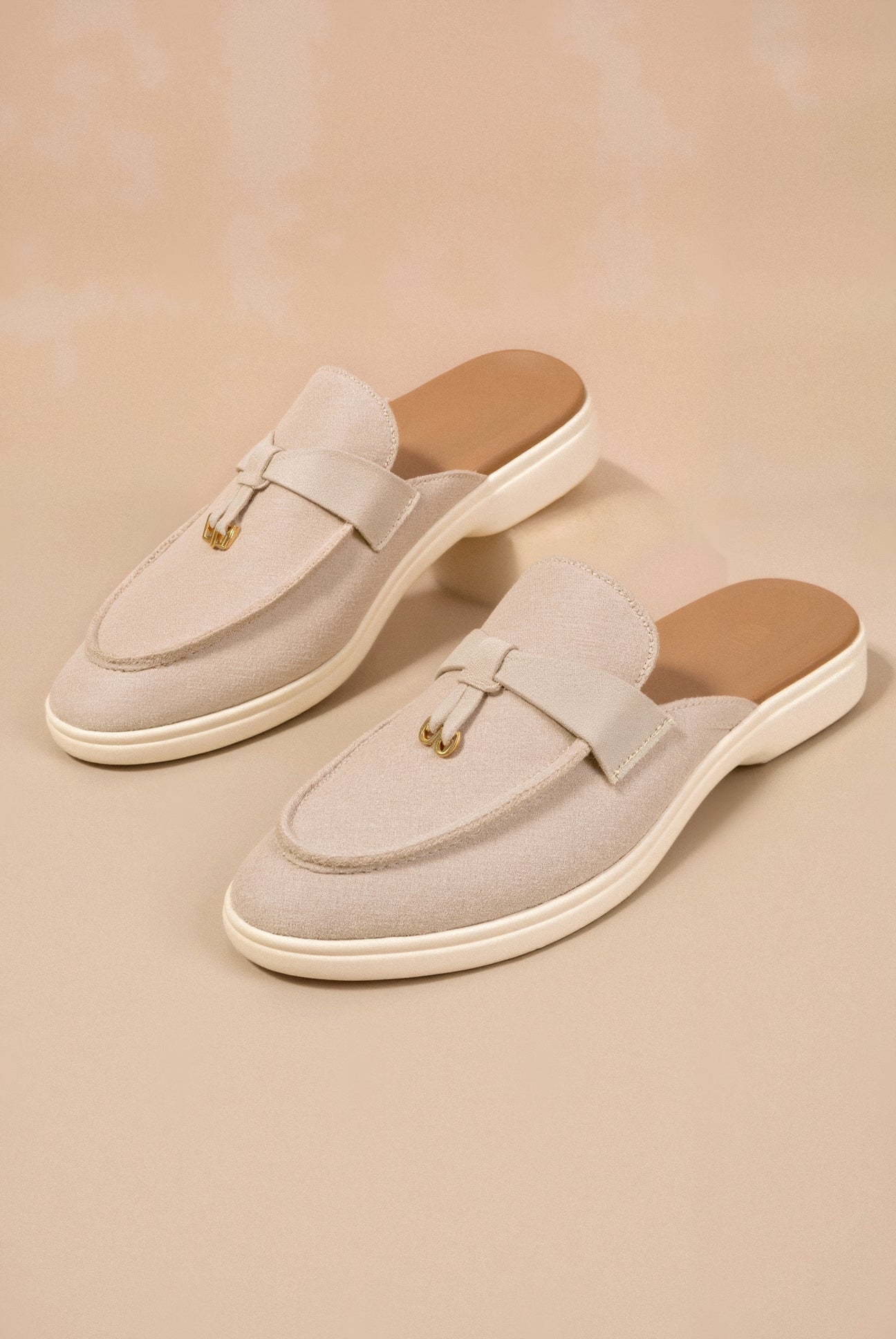 Women's Backless Flat Loafers