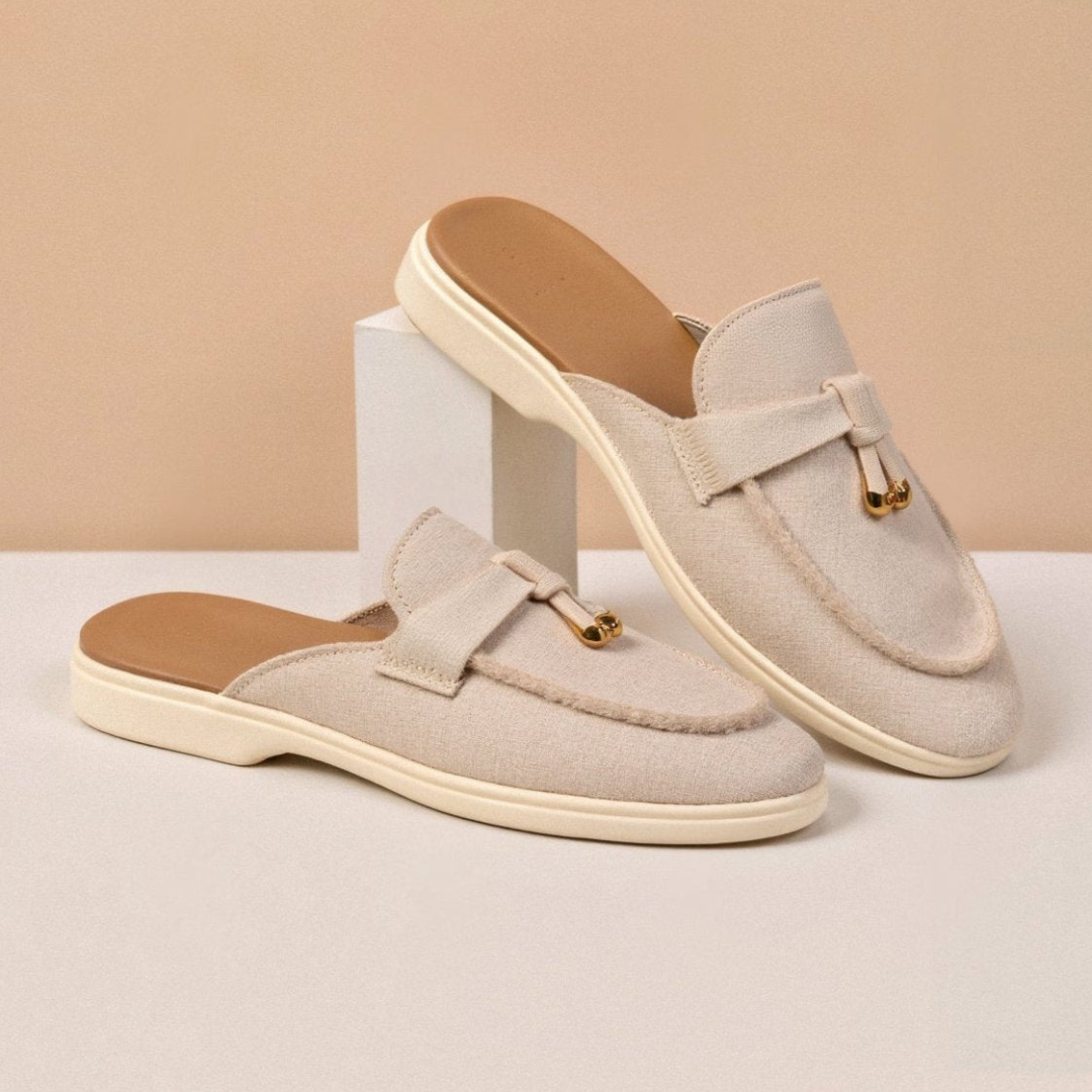Women's Backless Flat Loafers