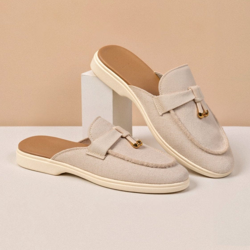 Women's Backless Flat Loafers