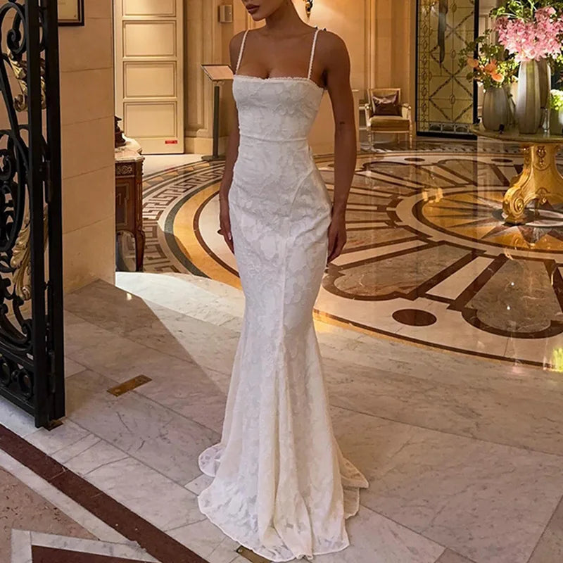 Women's Backless Formal Maxi Dress