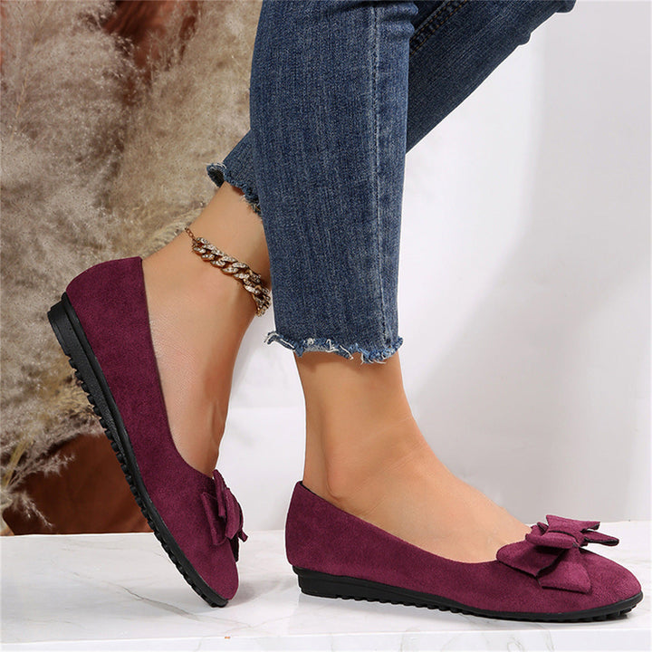Women's Ballet Flats with Bow Detail