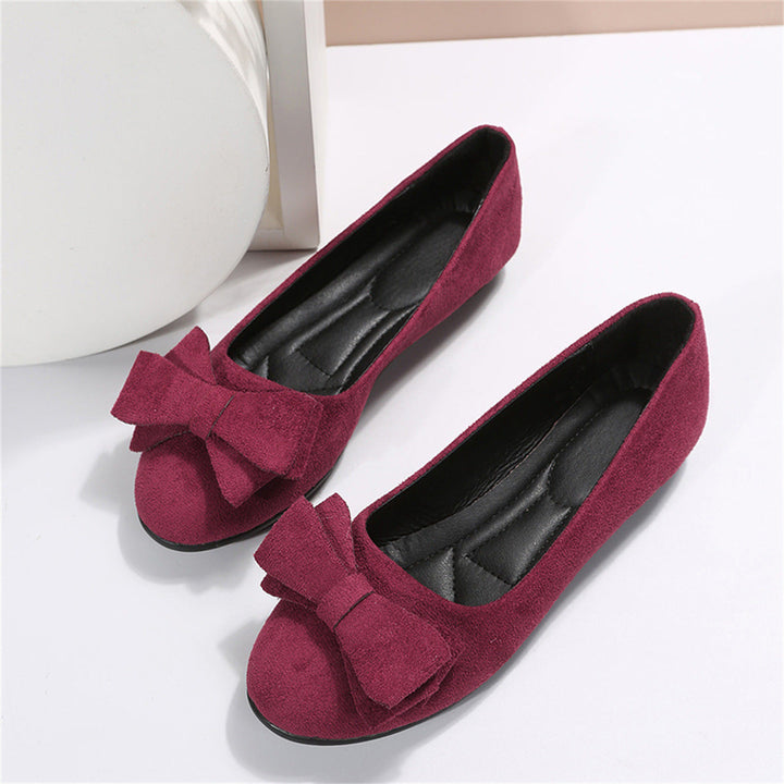 Women's Ballet Flats with Bow Detail