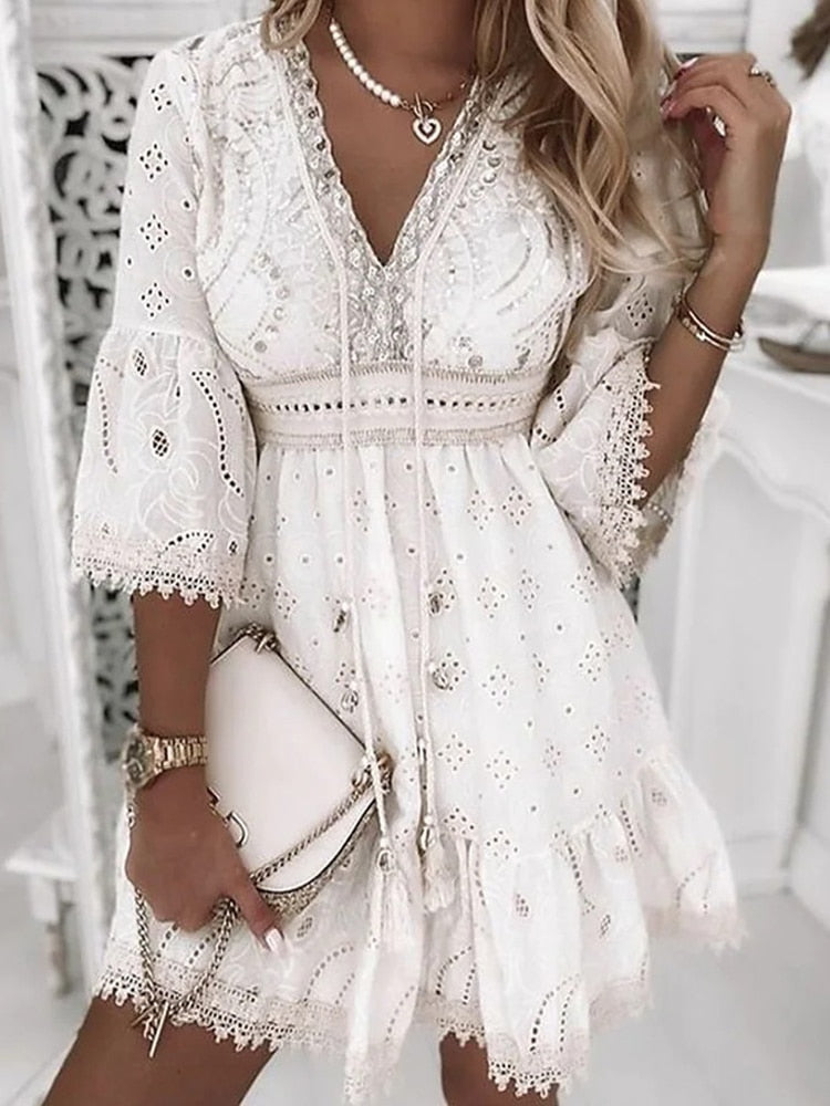 Women's Bohemian Mini Dress