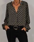 Women's Boho Chic V-Neck Blouse