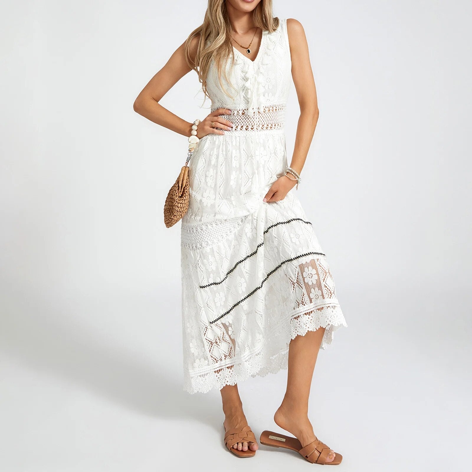 Women's Boho Summer Dress with Unique Design