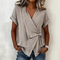 Women's Casual Asymmetrical Stand-up Collar Top