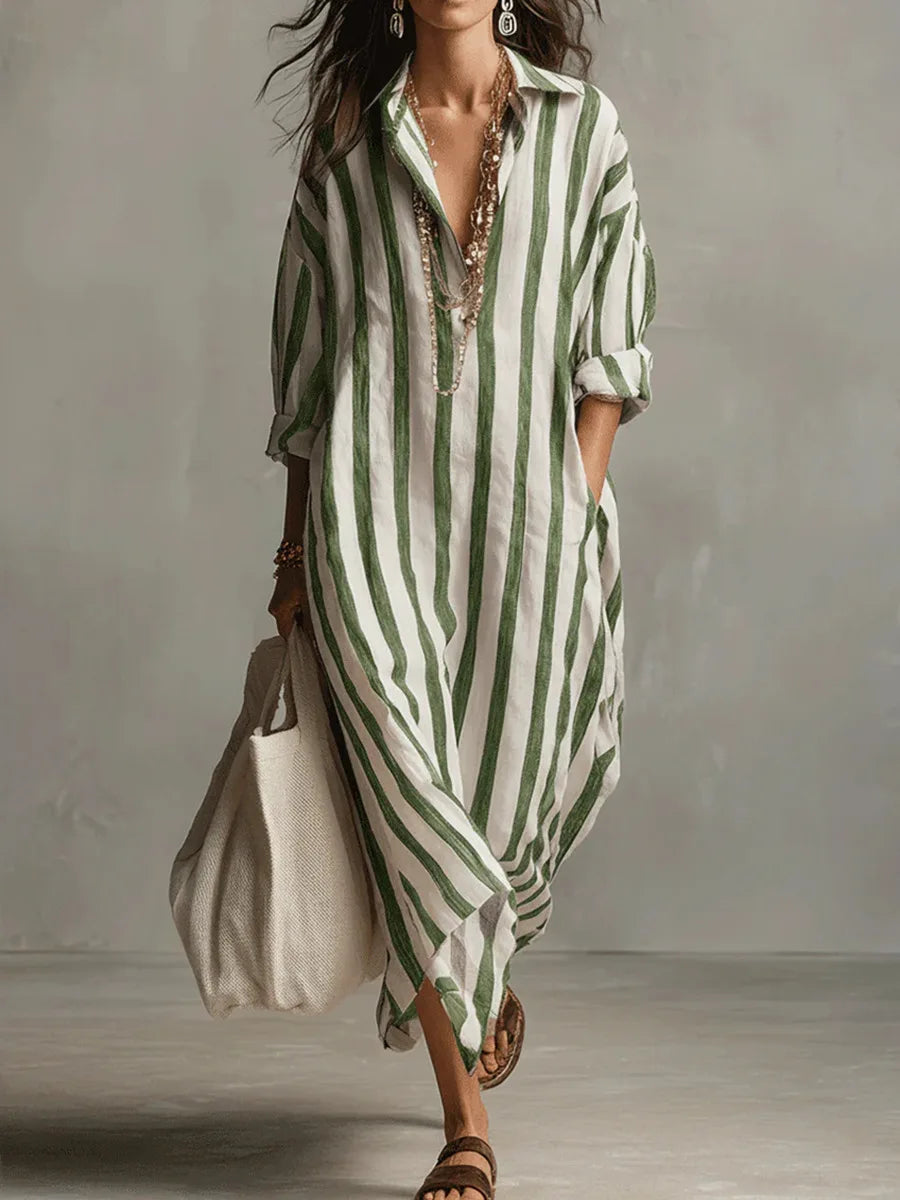 Women's Casual Linen Maxi Dress
