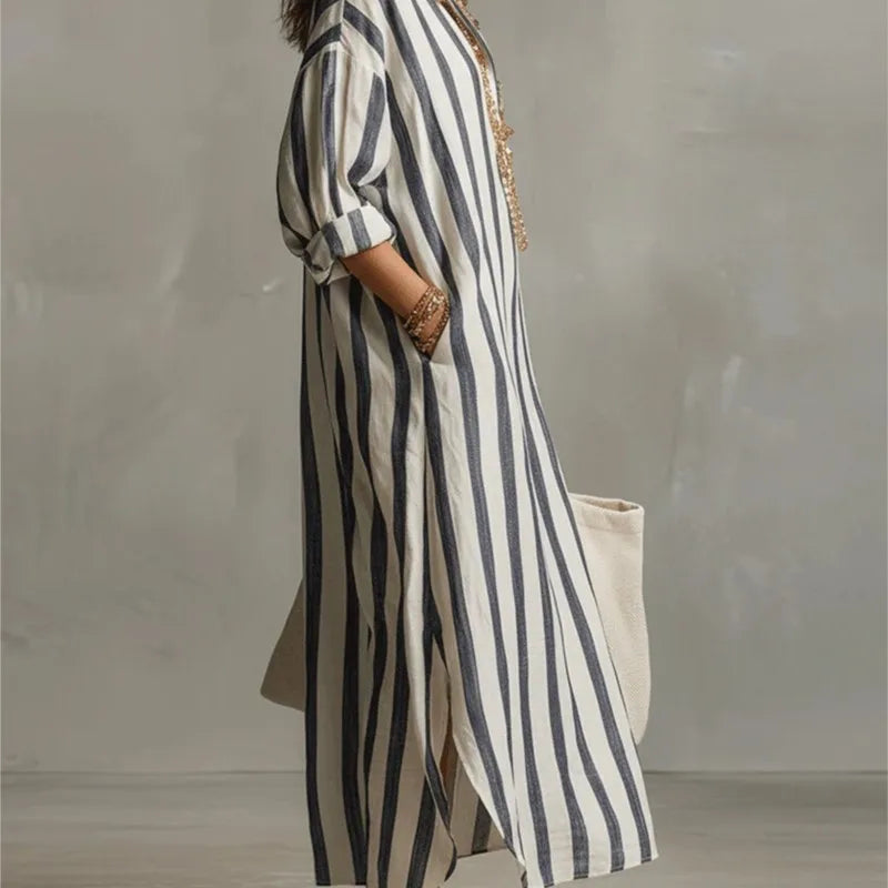Women's Casual Linen Maxi Dress