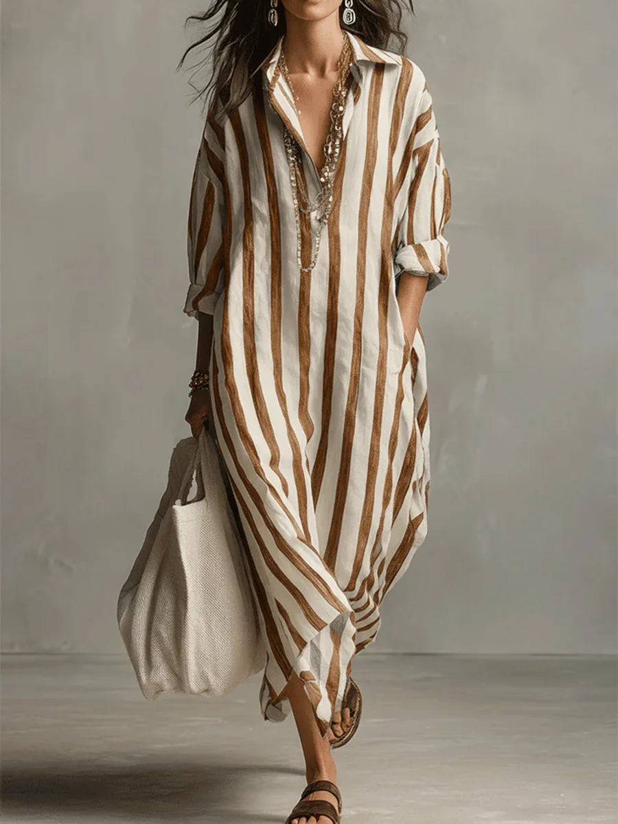 Women's Casual Linen Maxi Dress