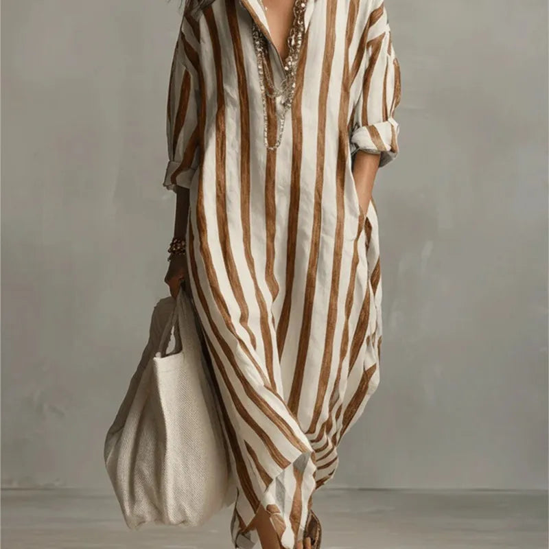 Women's Casual Linen Maxi Dress
