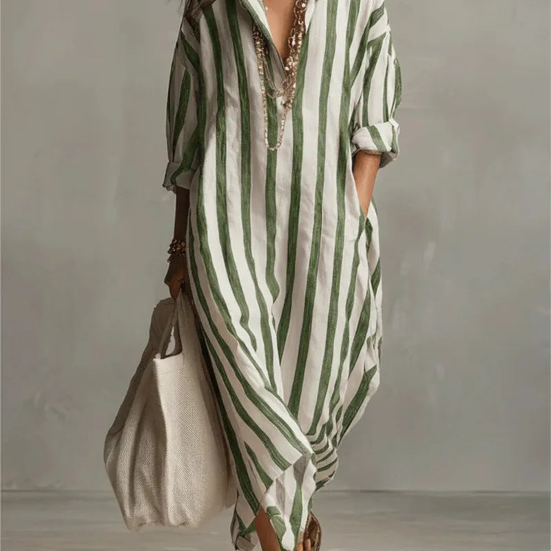 Women's Casual Linen Maxi Dress