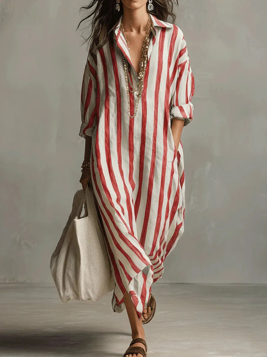 Women's Casual Linen Maxi Dress