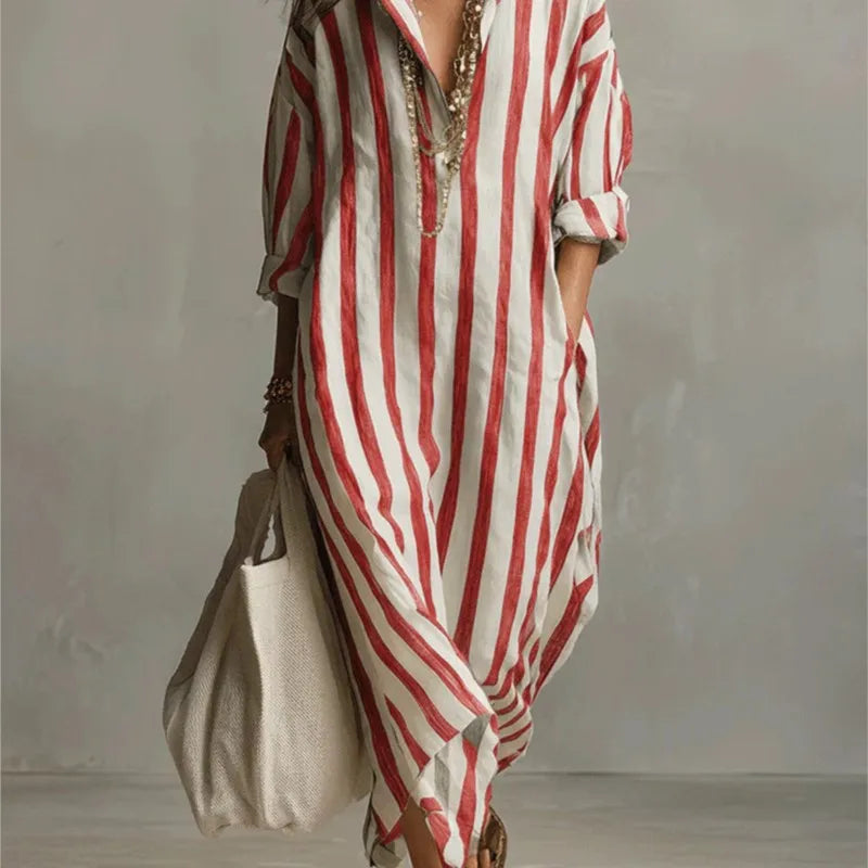 Women's Casual Linen Maxi Dress