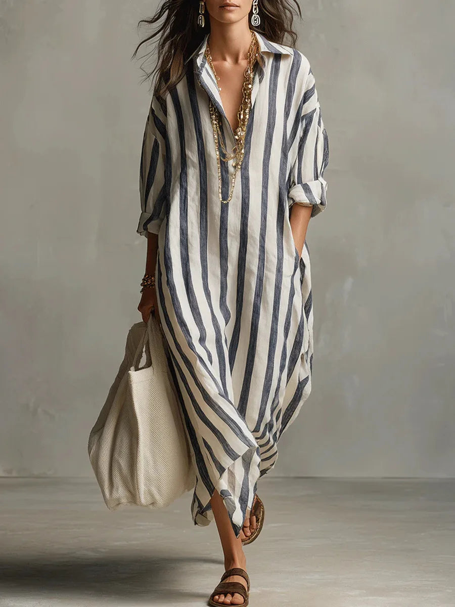 Women's Casual Linen Maxi Dress