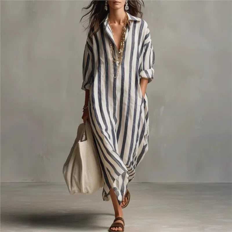 Women's Casual Linen Maxi Dress