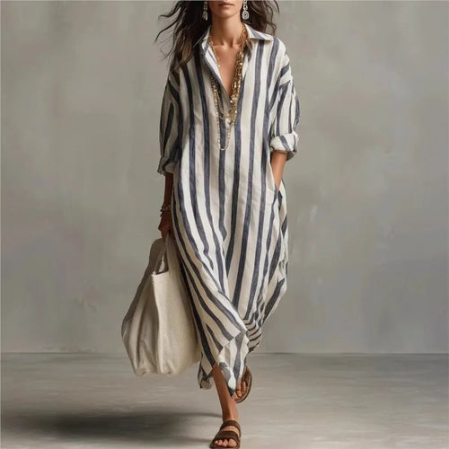 Women's Casual Linen Maxi Dress