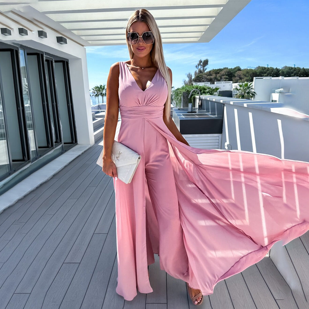 Women's Chic Jumpsuit for Elegant Day to Night Wear