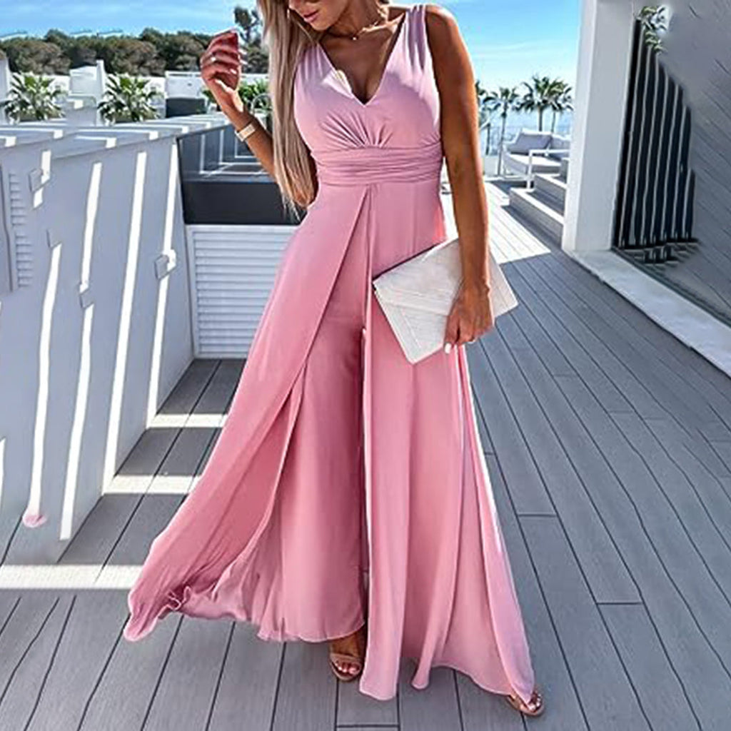 Women's Chic Jumpsuit for Elegant Day to Night Wear