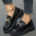 Women's Chunky Loafers with Chain Detail