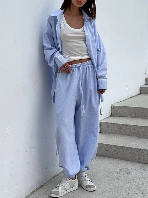 Women's Classic Two-Piece Set with Trousers