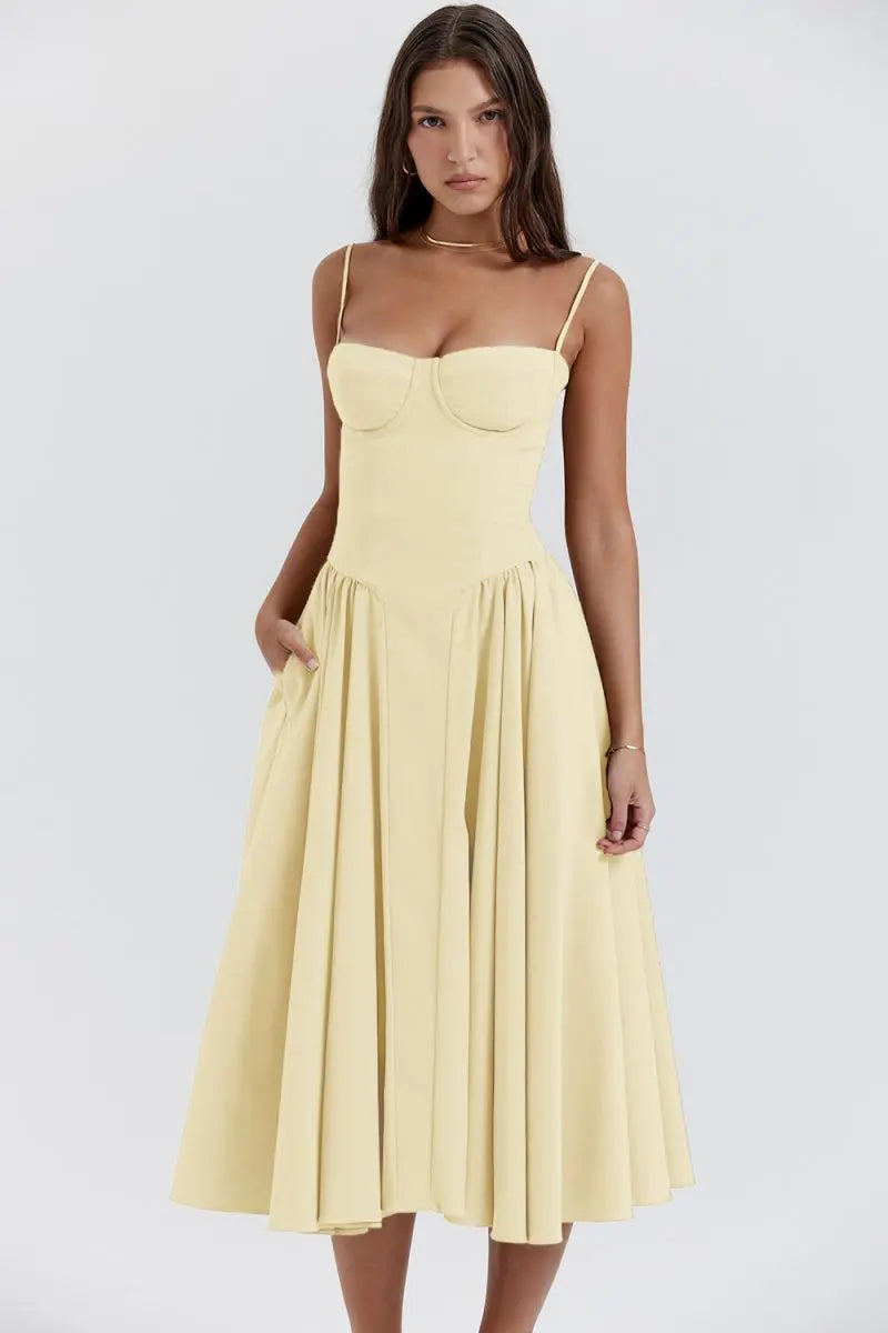Women's Corset Maxi Dress for Summer Events
