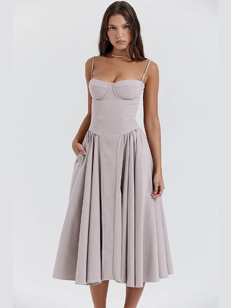 Women's Corset Maxi Dress for Summer Events