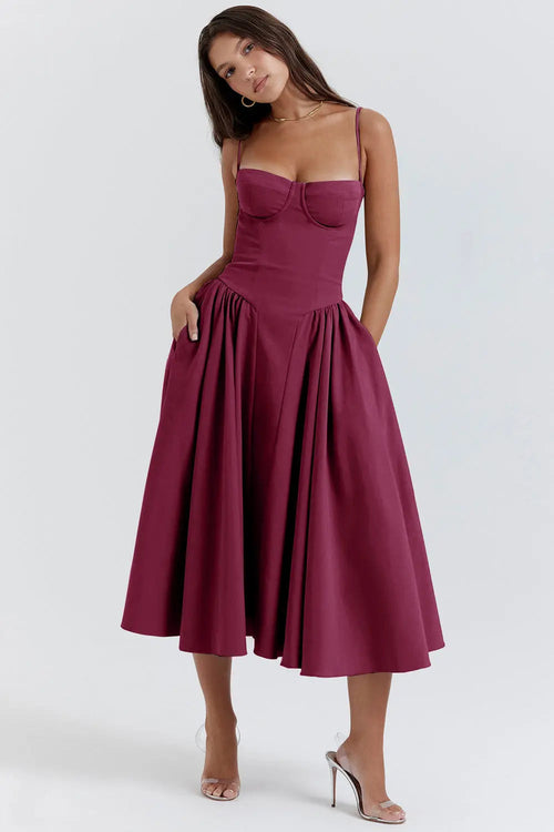 Women's Corset Maxi Dress for Summer Events